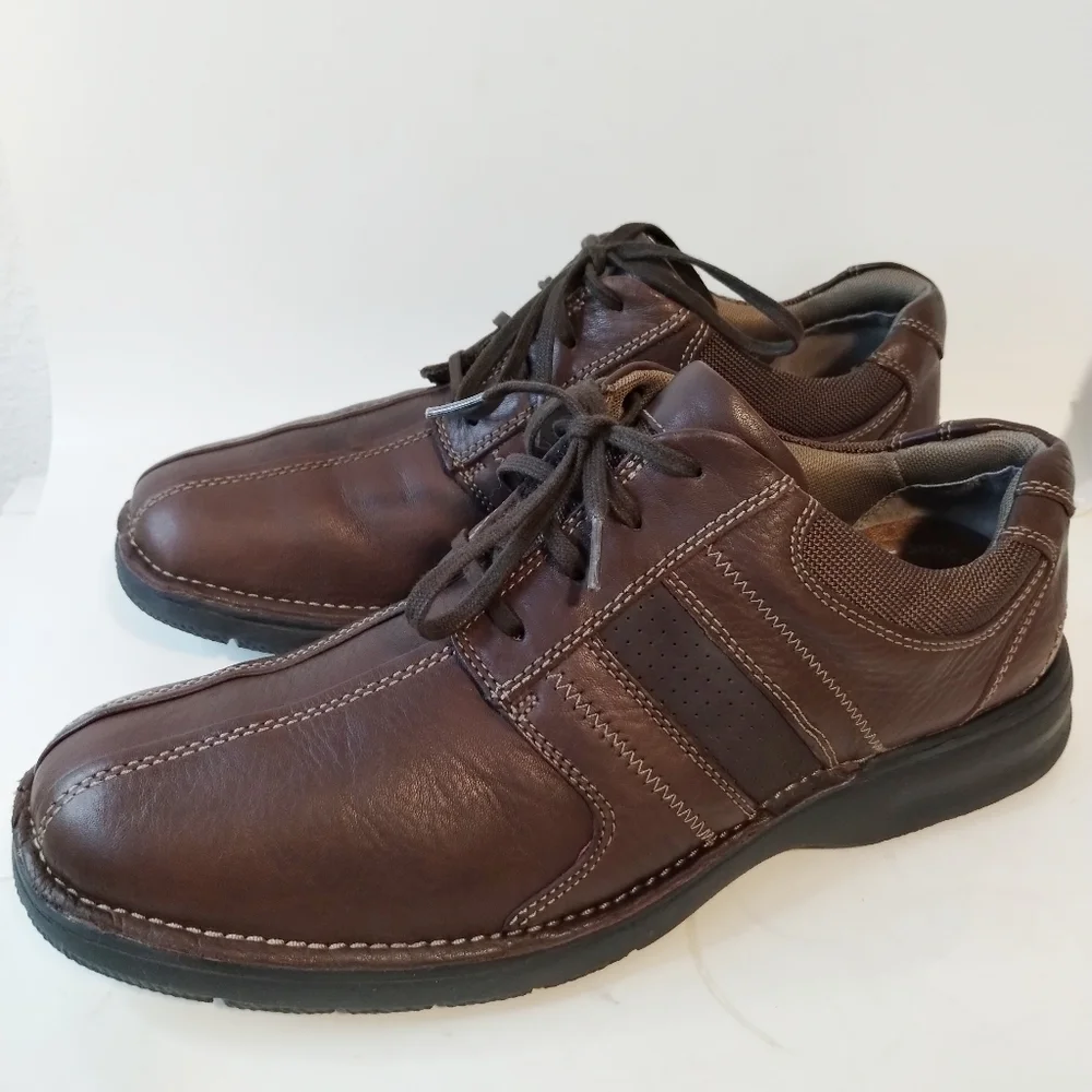 Clarks Leather Casual Oxford‎ Men's 10½ Brown